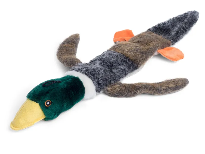Petface Luxury Multi Squeak Duck Dog Toy